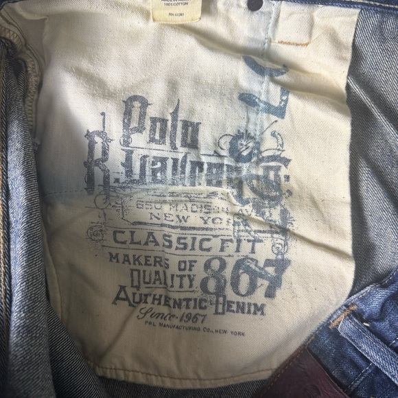 Polo Ralph Lauren Classic fit Denim Jeans 46 x 32 - Picture 11 of 12